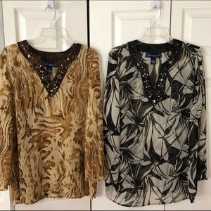 “Lot of 2” Susan Graver  Blouses
